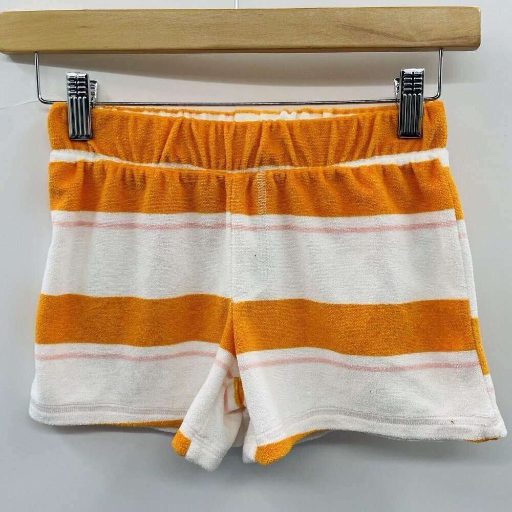 Art Class Youth Girls Size 6/7 Small Striped Soft Pajama Shorts in Orange 646